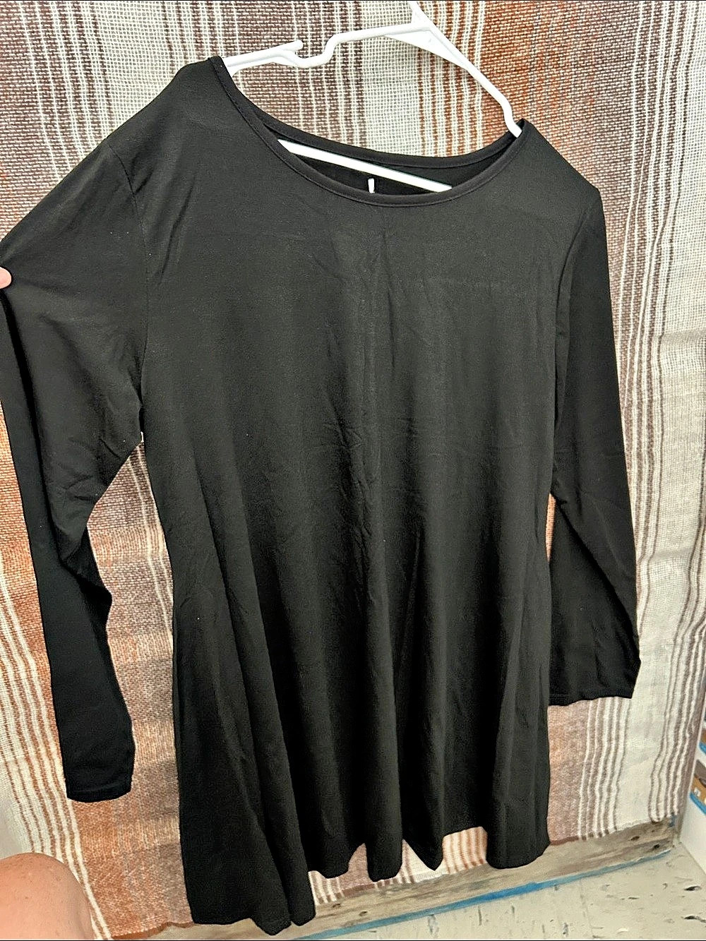 Black Long Sleeve Mini Dress Like New